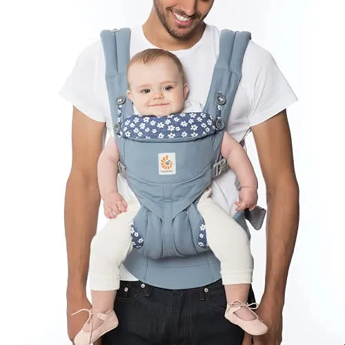 [10 year local warranty] ErgoBaby Omni 360 Baby Carrier - Blue Daisy