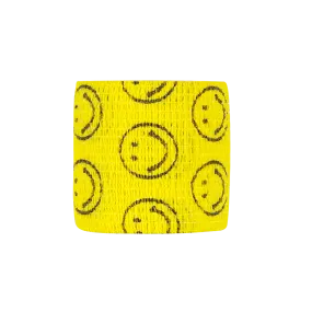 2" Yellow Smiley Vet Wrap by PetStore.Direct