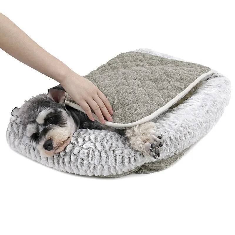 4 Ways Soft Velvet Dog Bed