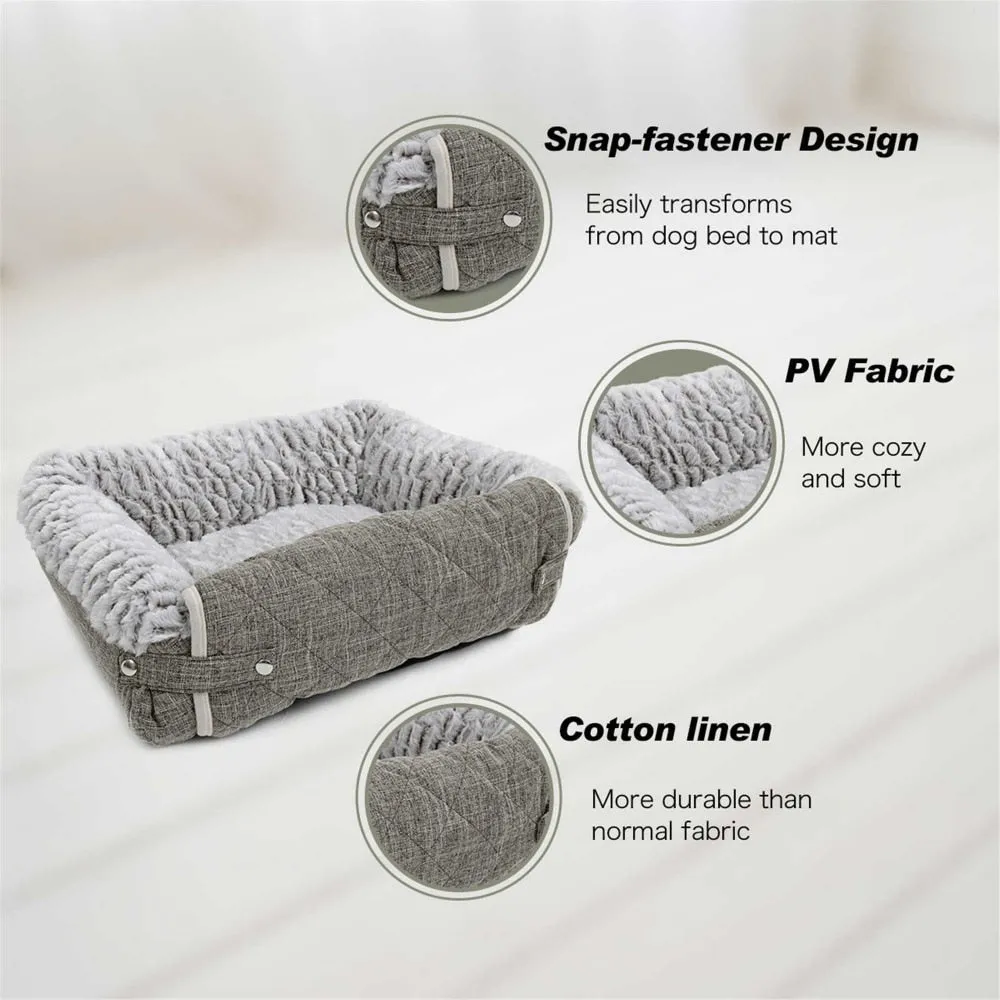 4 Ways Soft Velvet Dog Bed