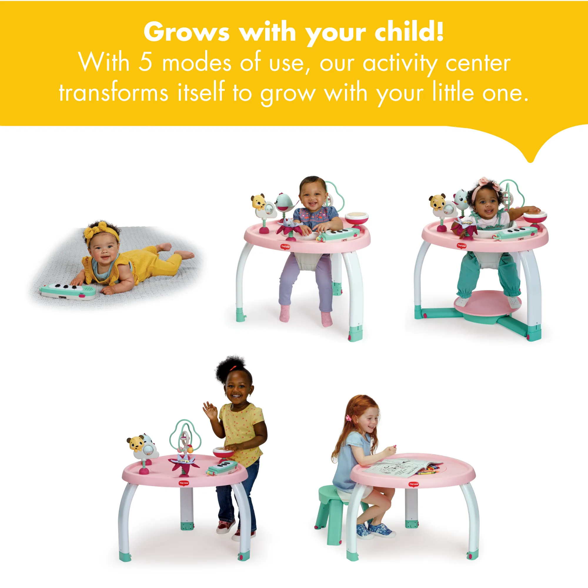 5-in-1 Here I Grow Stationary Activity Center