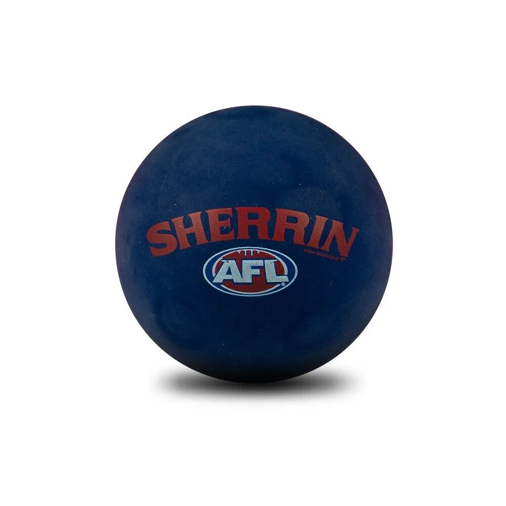 AFL Rubber High Bounce Hand Ball - Melbourne Demons - Single - 6cm