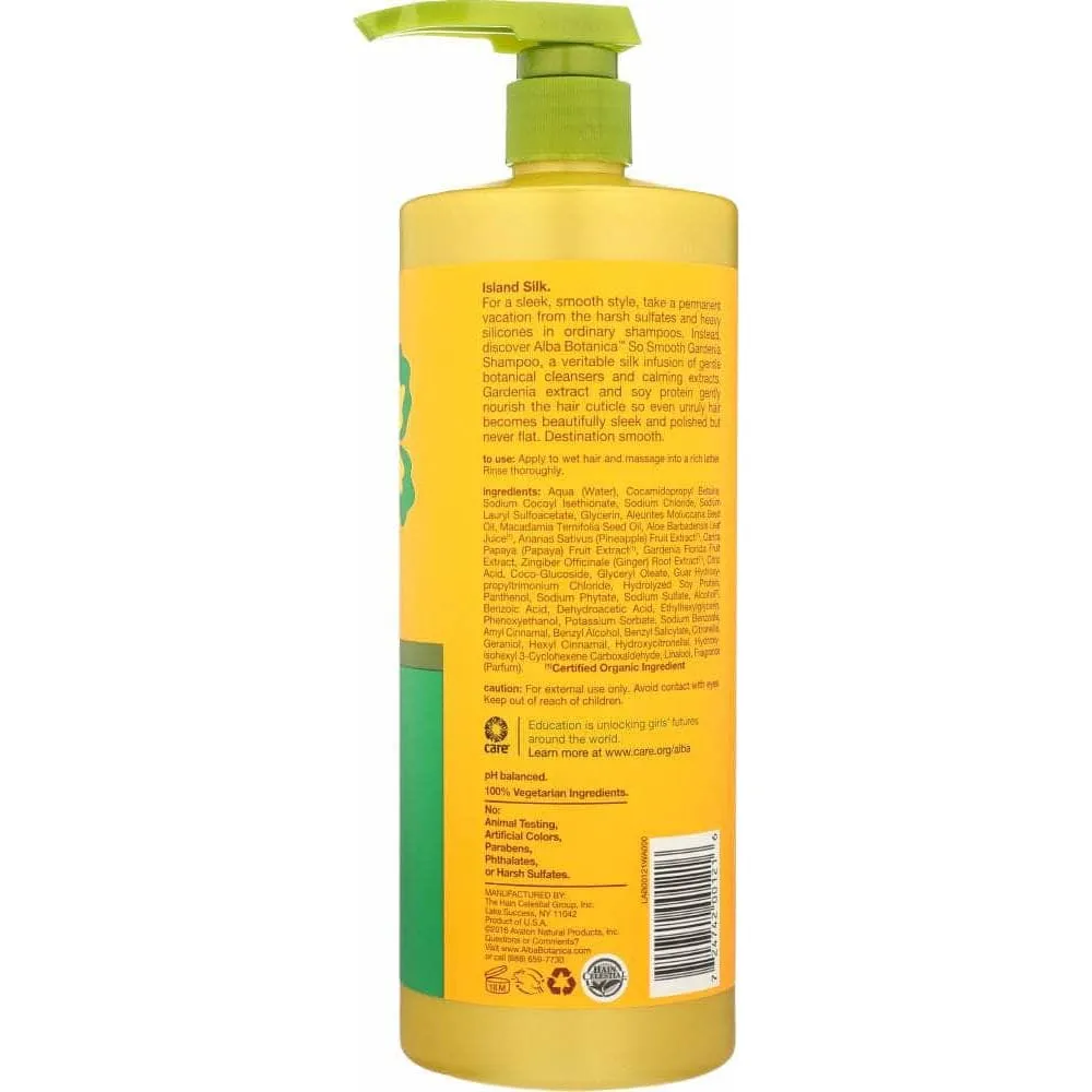 Alba Botanica Shampoo Smooth Gardenia, 32 Oz