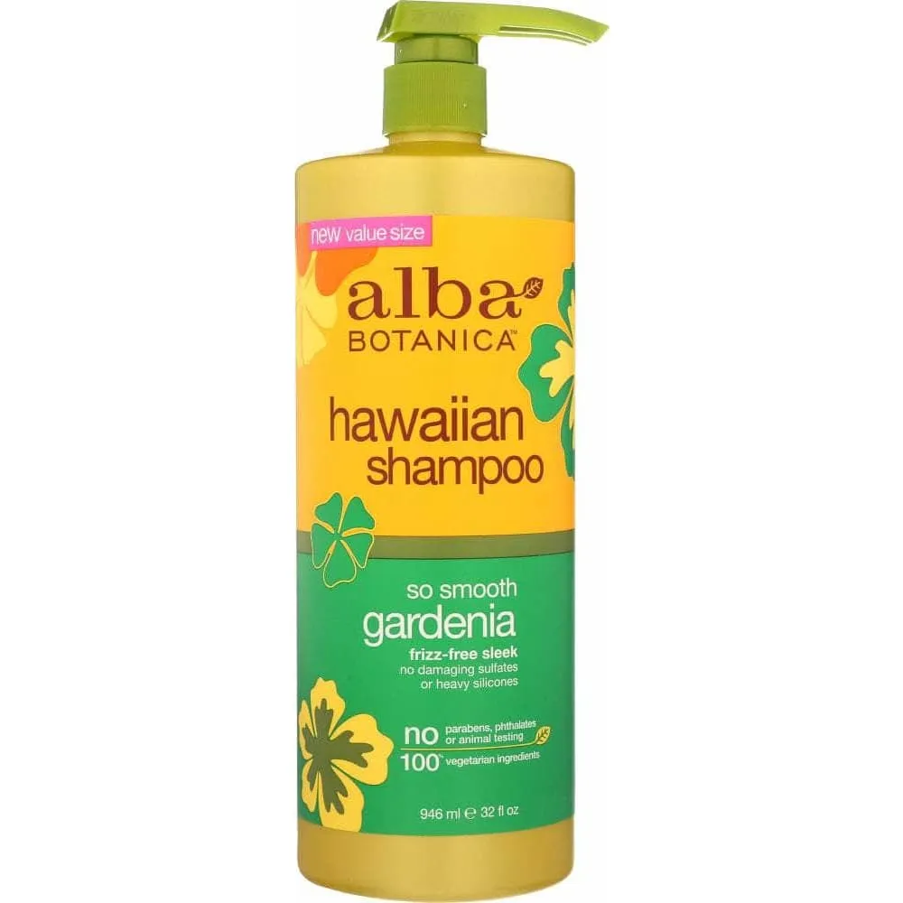 Alba Botanica Shampoo Smooth Gardenia, 32 Oz