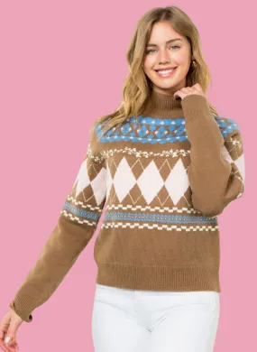 Allison Argyle Sweater