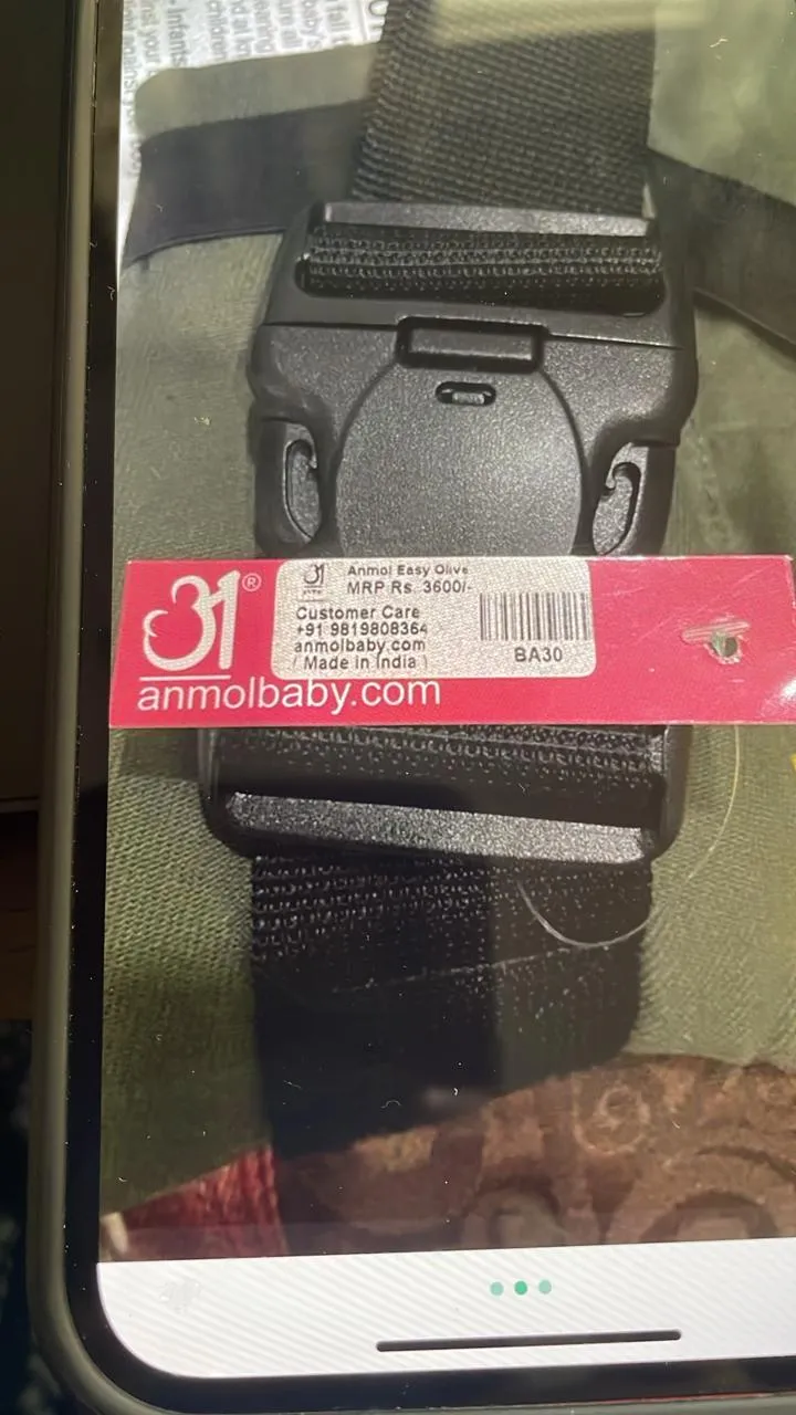 Anmol Easy Olive Baby Carrier