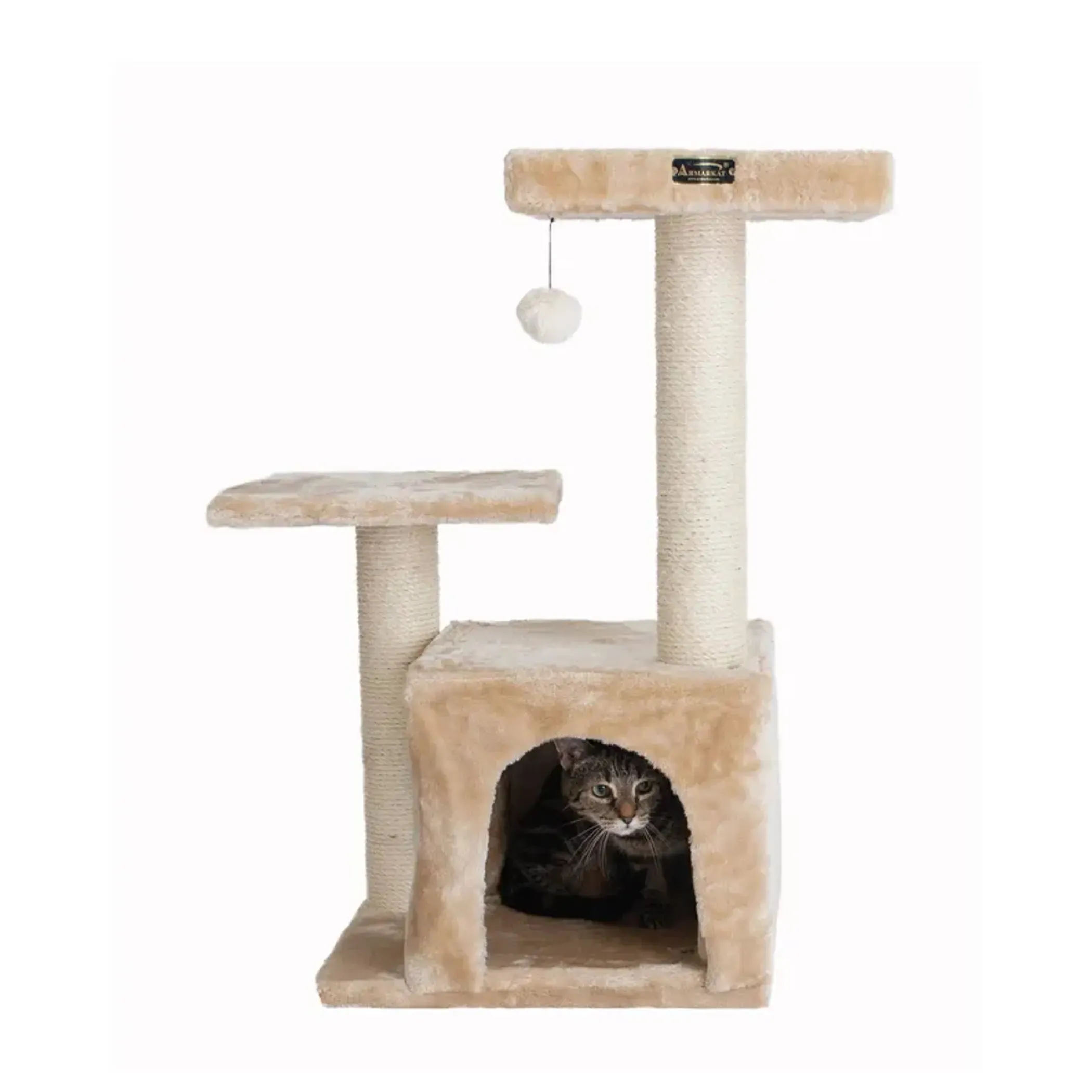 Armarkat Real Wood Classic Cat Tree A3207, 32-Inch Beige