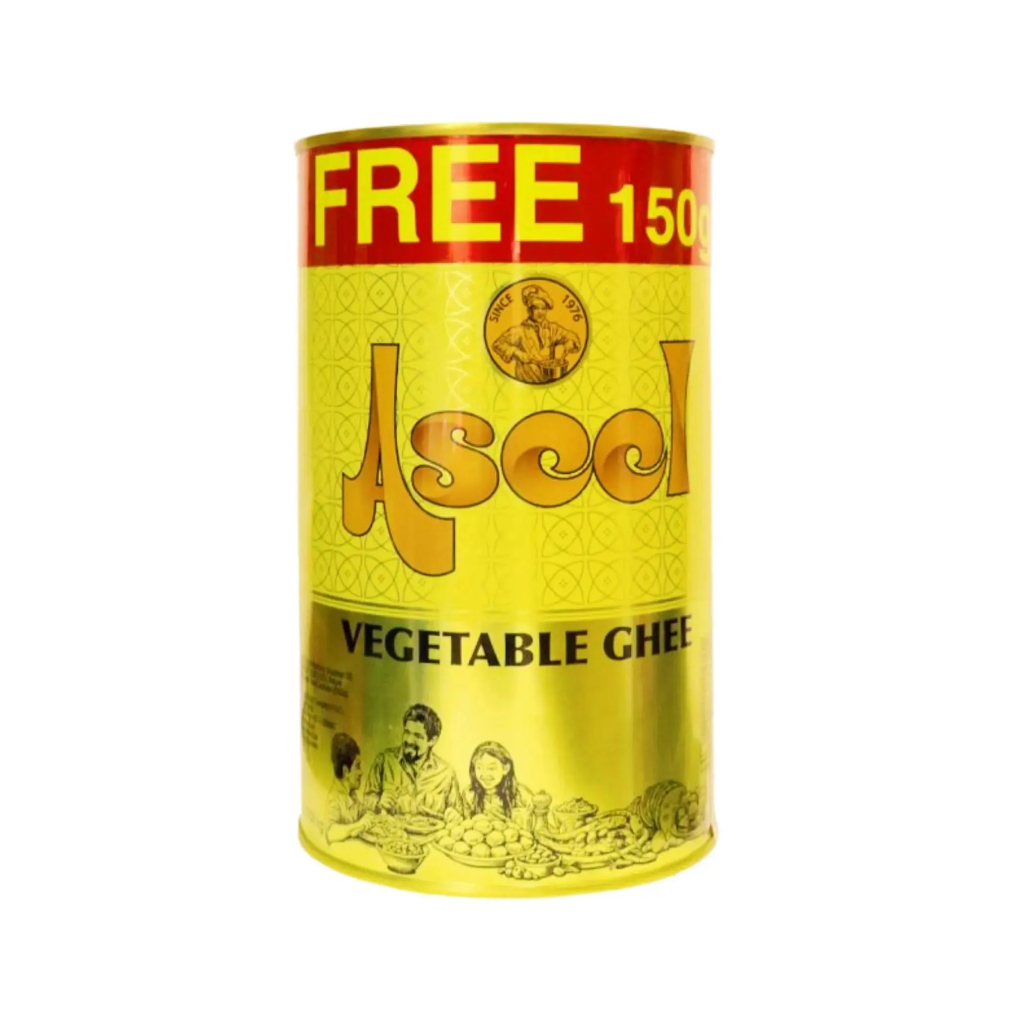 Aseel Vegetable Ghee - 1kg   150g