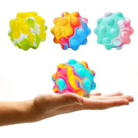 Autumn POP Fidget Balls, BPA Free Silicone Sensory Toys, Squeeze Pop Ball It Fidget Toy, Stress Balls Fidget Toy, POP Ball Fidget Toy , Unique Popping Feeling - 4Pcs