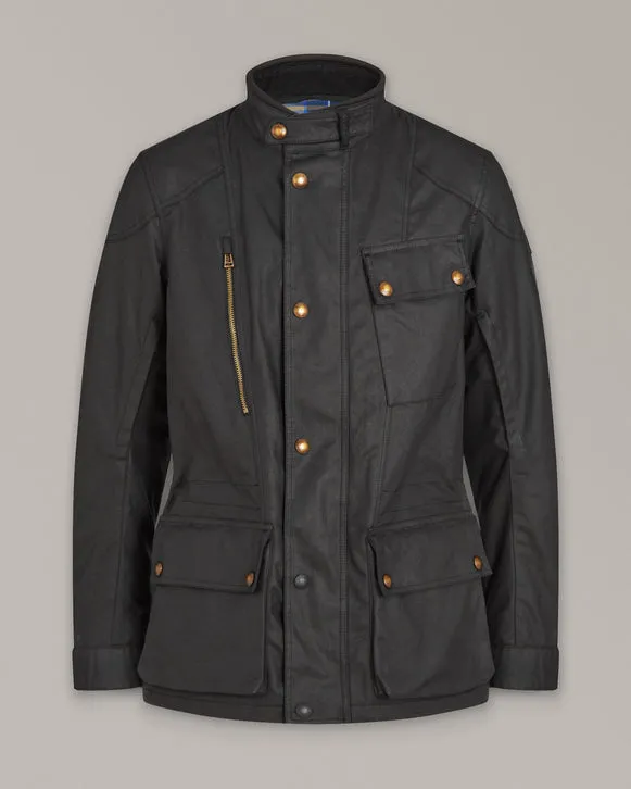 BELSTAFF WAYMASTER MOTORCYLE WAXED COTTON JACKET - BLACK