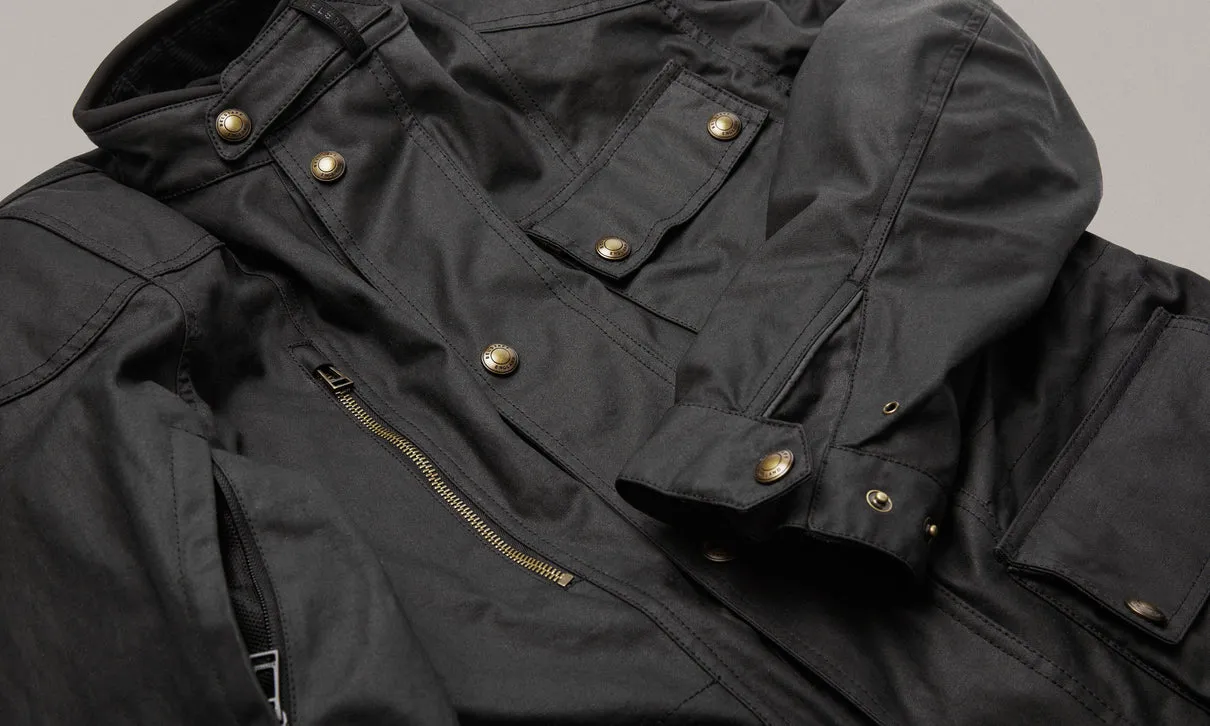 BELSTAFF WAYMASTER MOTORCYLE WAXED COTTON JACKET - BLACK