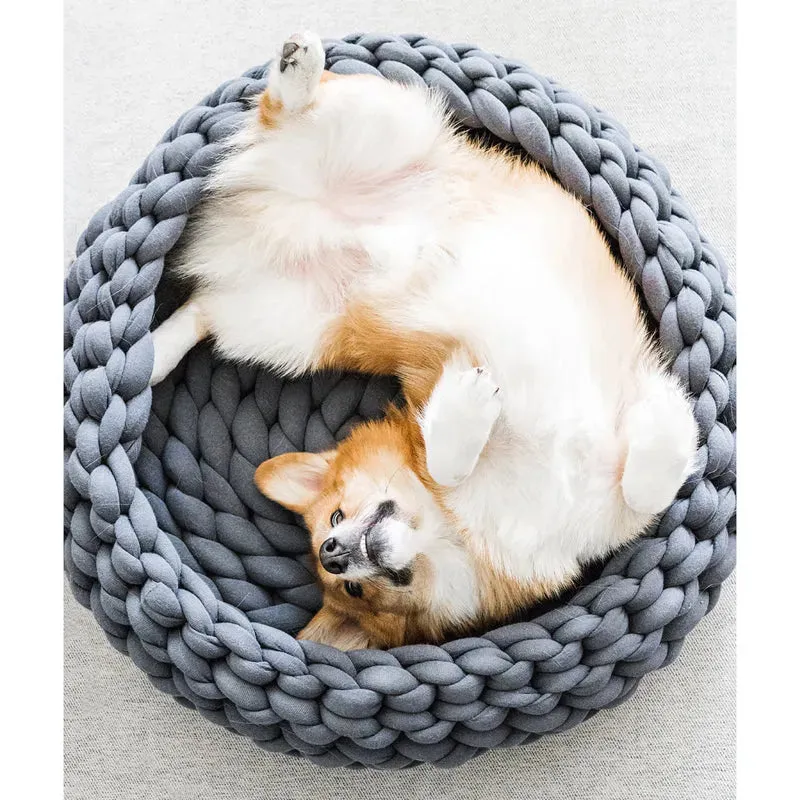 Braided Dog Bed – Soft Pet Nest