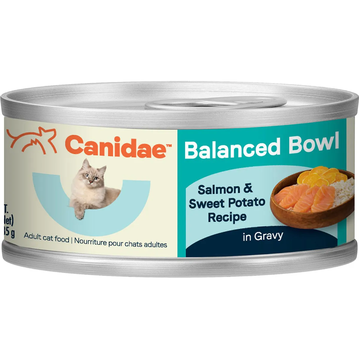 Canidae Balanced Bowl Salmon & Sweet Potato Formula in Gravy Wet Cat Food 2.25oz