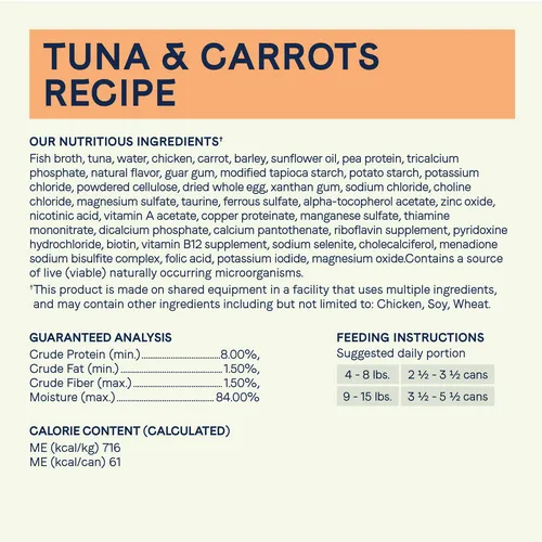 Canidae® Balanced Bowl Tuna & Carrots Recipe Wet Cat Food (3-oz, single)