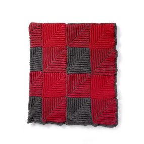 Caron Buffalo Miter Crochet Blanket