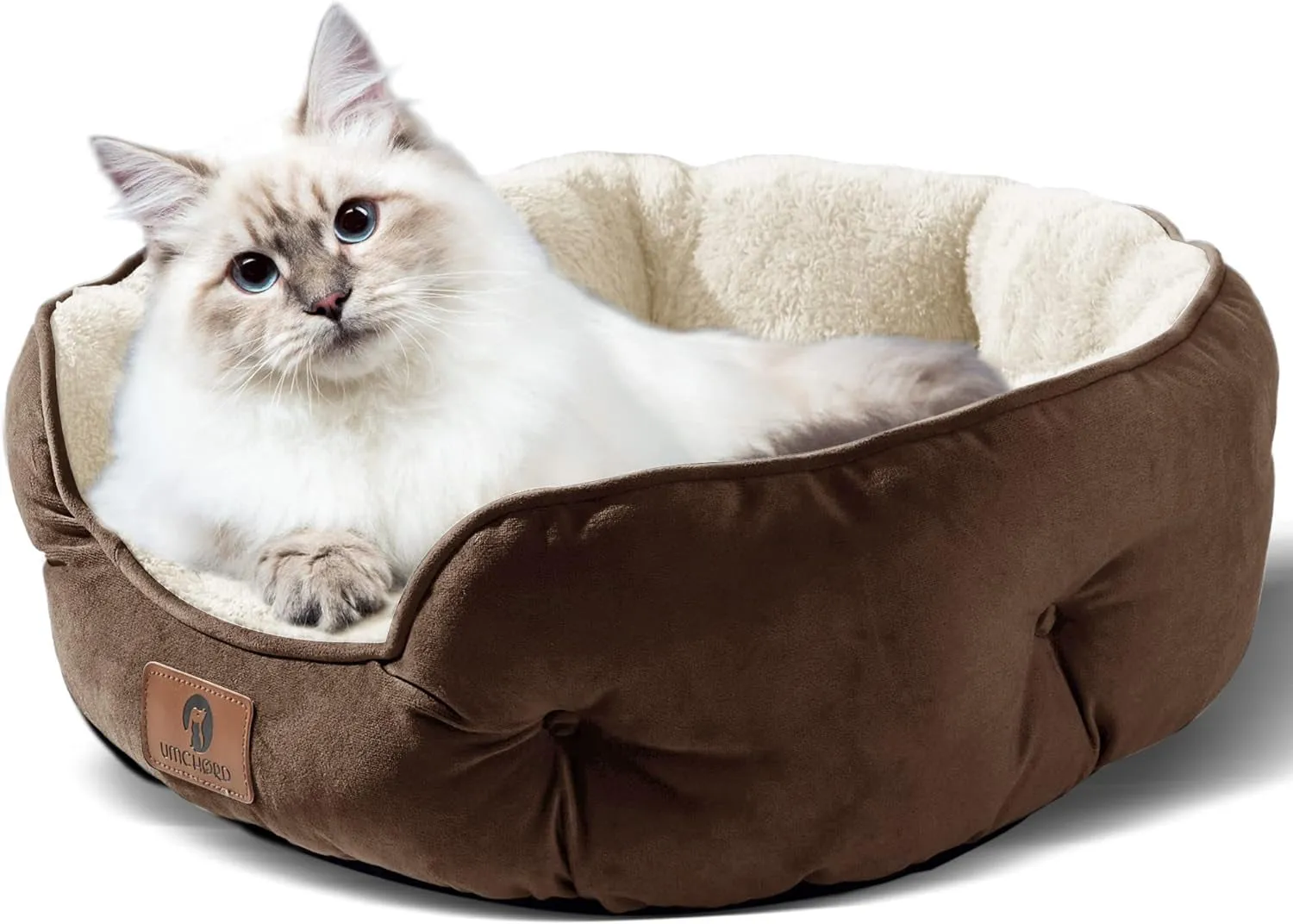 Cozy 20-Inch Small Dog and Cat Bed - Extra Soft, Machine Washable, Anti-Slip & Water-Resistant for Ultimate Comfort