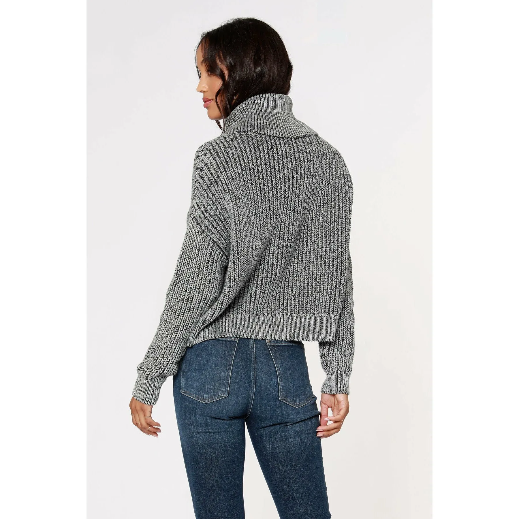 Cropped Turtleneck Sweater