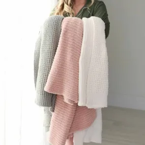 CuddleLane™ Luxe Waffle Blankets | Solids