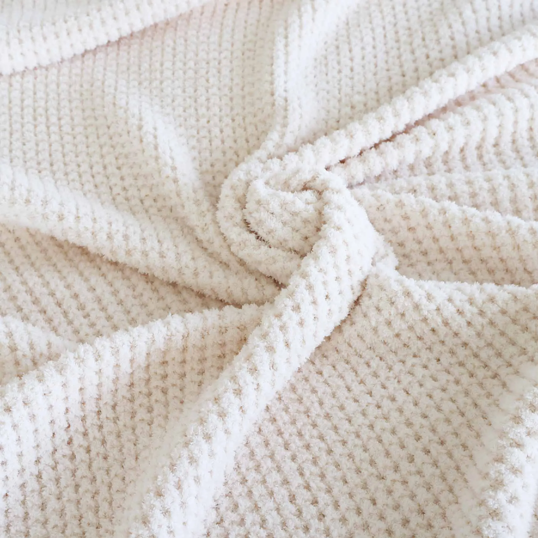 CuddleLane™ Luxe Waffle Blankets | Whisper*