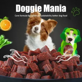 Diced Beef Dog Snack - Chewy, Nutritious Training Treat for Dogs & Puppies