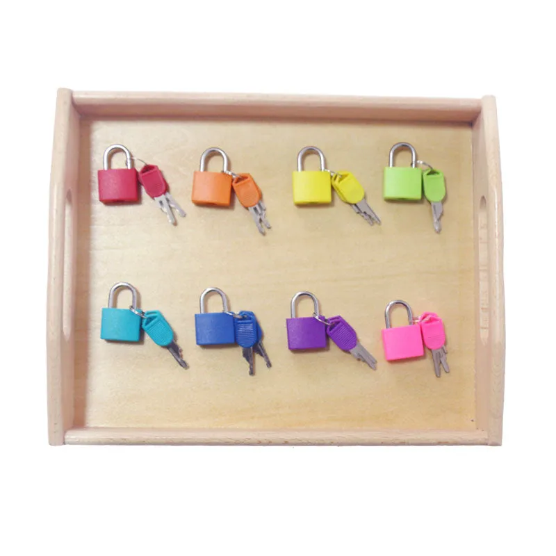 Engaging Montessori Lock Learning Tray for Kids - Educational Fun!