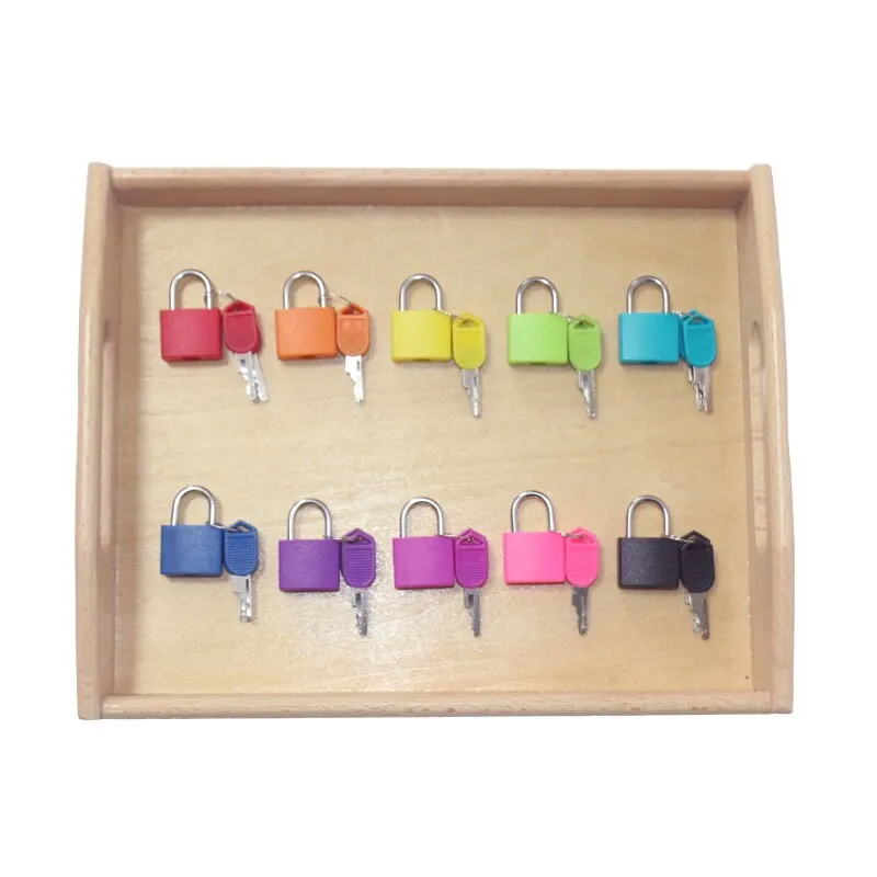 Engaging Montessori Lock Learning Tray for Kids - Educational Fun!