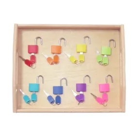 Engaging Montessori Lock Learning Tray for Kids - Educational Fun!