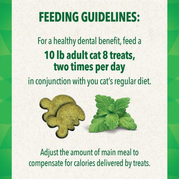 FELINE GREENIES Adult Natural Dental Care Cat Treats, Tuna Recipe