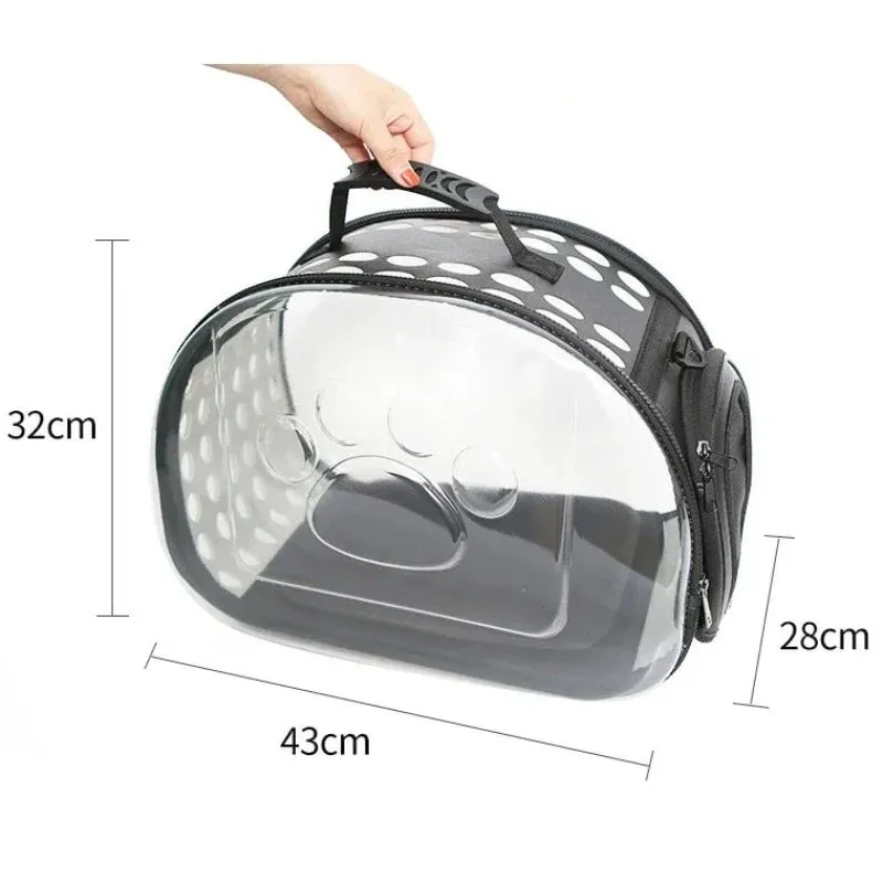 Foldable Transparent Pet Carrier Bag