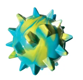 FouFouBrands TPR Bump 'n Spike Ball Dog Toy - Blue