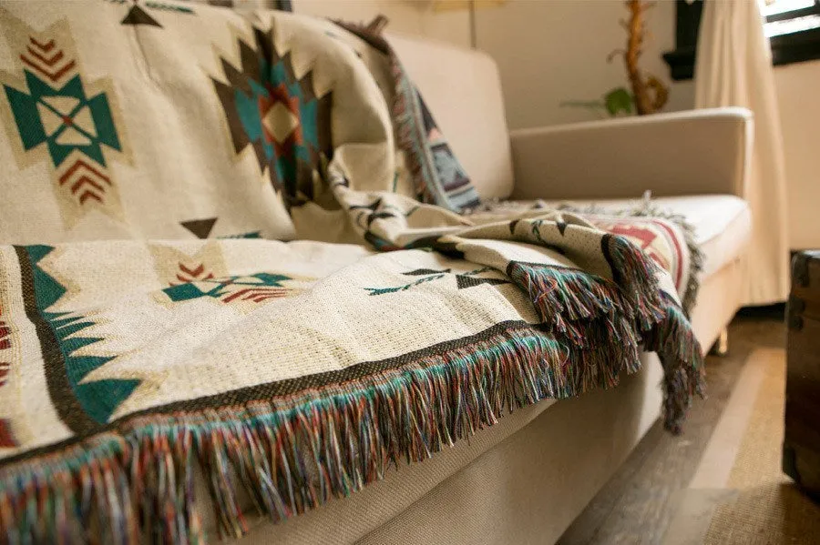 Geometric Traditional Pattern Blanket/Tapestry