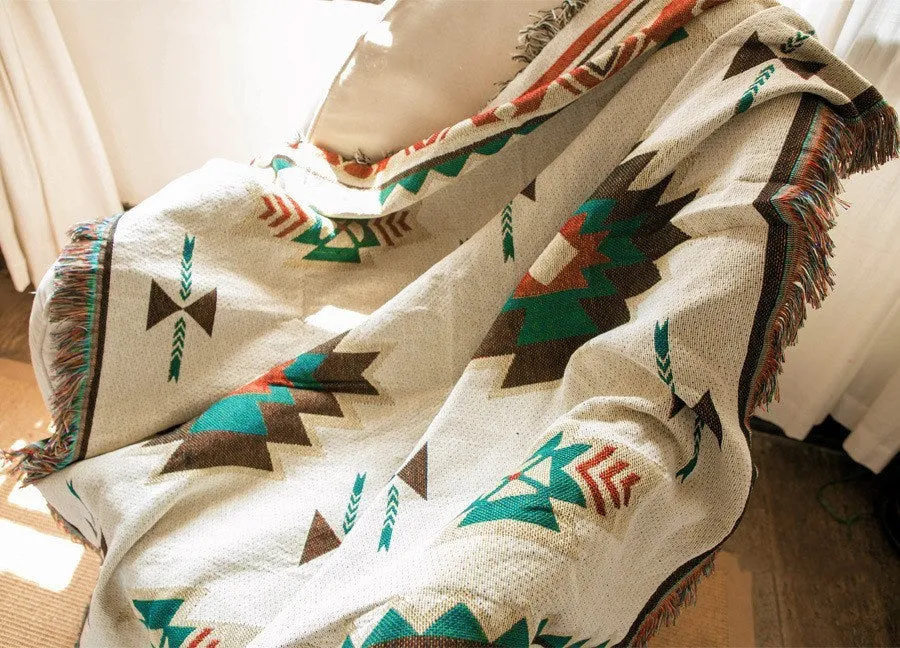 Geometric Traditional Pattern Blanket/Tapestry