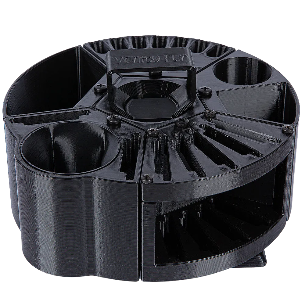 Houndabout Round Tool Caddy Black by Vanity Fur