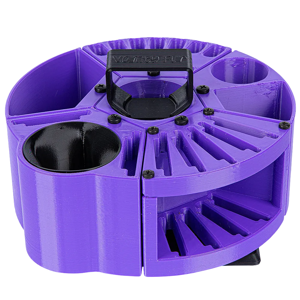 Houndabout Round Tool Caddy Purple by Vanity Fur