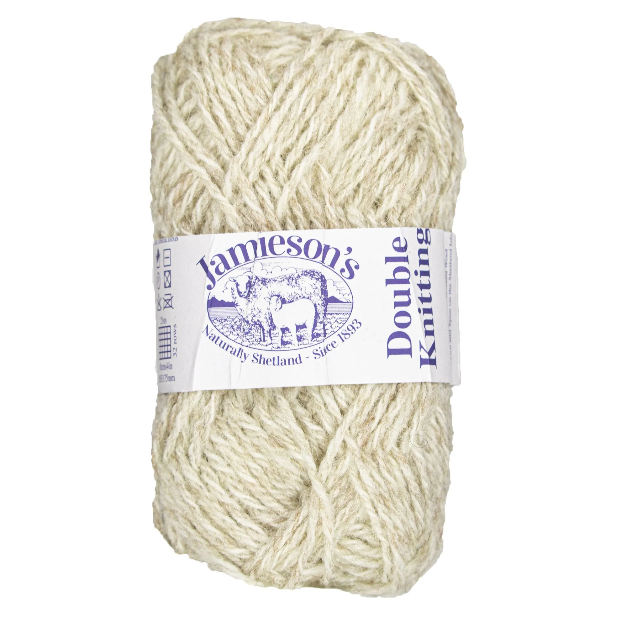 Jamieson's of Shetland Double Knitting Yarn - 120 Eesit/White (Backordered)