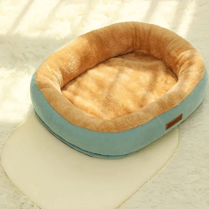 Kimpets Cat Bed Dog Pet Bed Kennel - Non-Slip Winter Warm Small Dog Kennel - Sleeping Removed Washed Soft Puppy Cushion - Cat Supplies