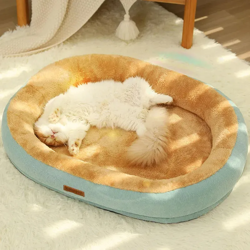 Kimpets Cat Bed Dog Pet Bed Kennel - Non-Slip Winter Warm Small Dog Kennel - Sleeping Removed Washed Soft Puppy Cushion - Cat Supplies