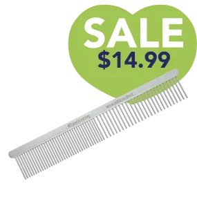 Limited Edition 7" Silver Heavy Duty 50/50 Comb by PetStore.Direct