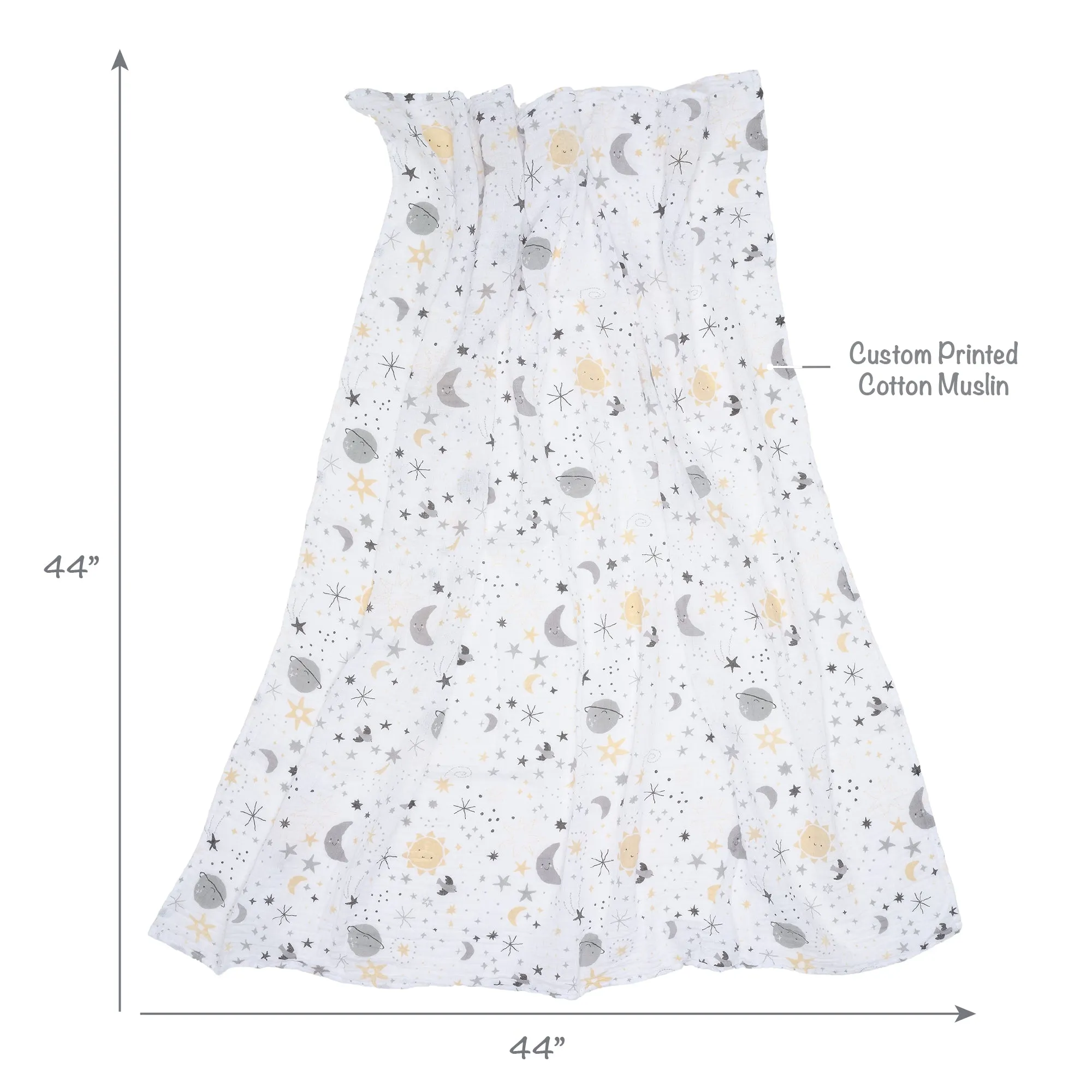 Little Star Cotton Muslin Swaddle Blankets