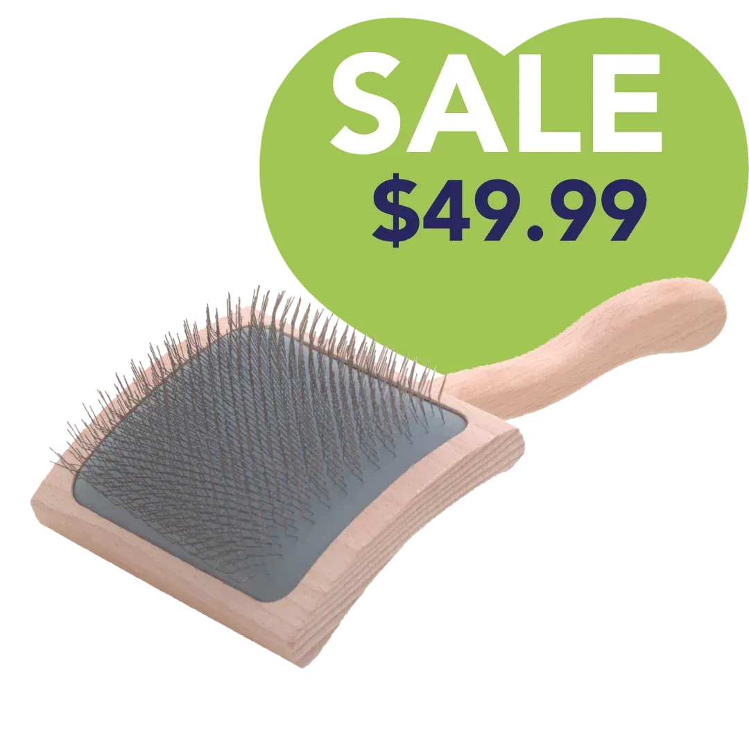 Mark Curved Back Large Slicker Brush by Chris Christensen