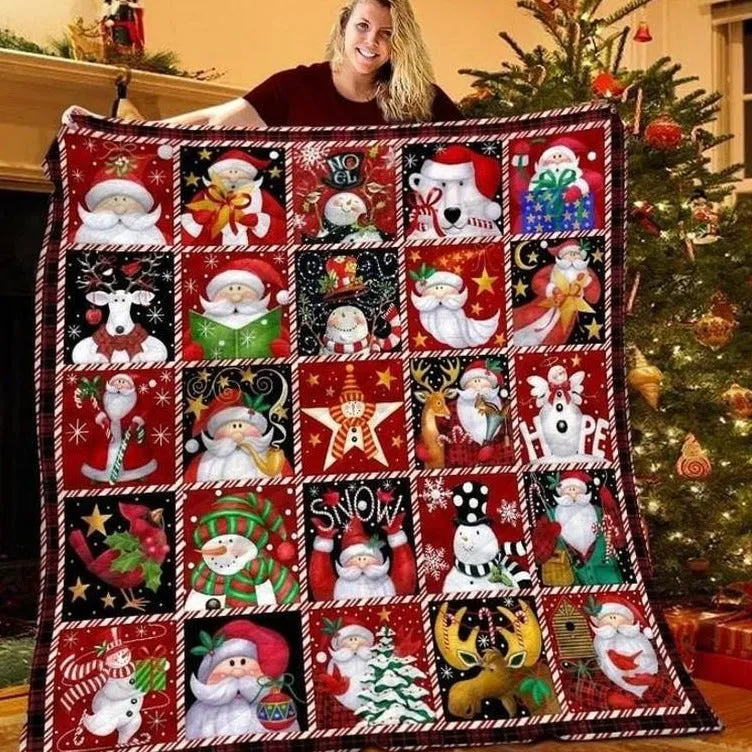 Merry Christmas Soft Throw Blanket | Christmas Blanket