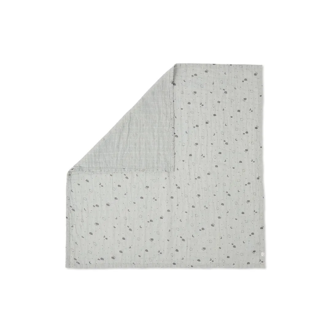 MORI Pre-Washed Large Muslin Swaddle - Grey