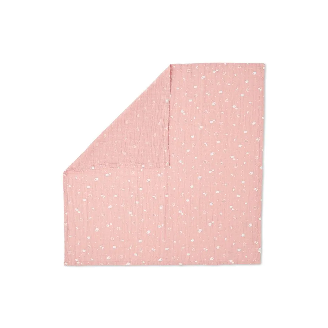 MORI Pre-Washed Large Muslin Swaddle - Pink