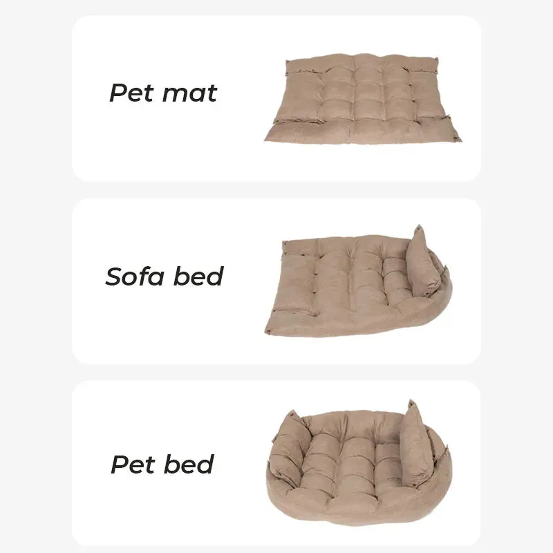 Multifunctional Pet Mat Soft Suede Cat & Dog Bed