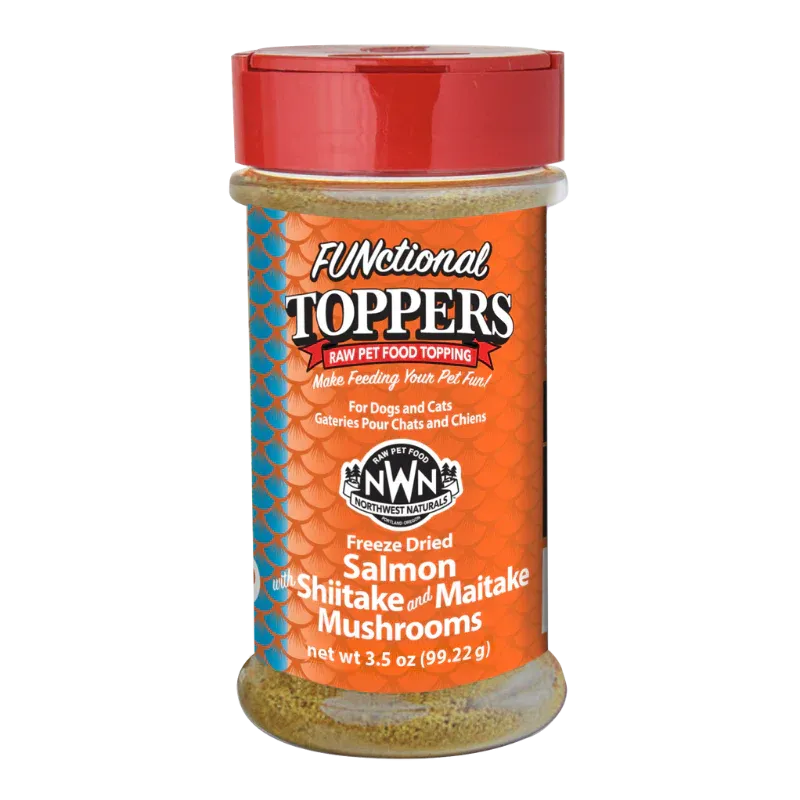 Northwest Naturals Dog Meal Toppers - Freeze Dried Salmon with Shiitake & Maitake Mushrooms