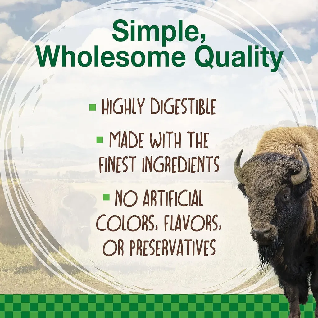 Nylabone Healthy Edibles WILD Natural Long-Lasting Bison Flavor Bone Chew Treats for Dogs