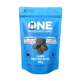 One with Everything Large Protein Bites Dog Treats 150g