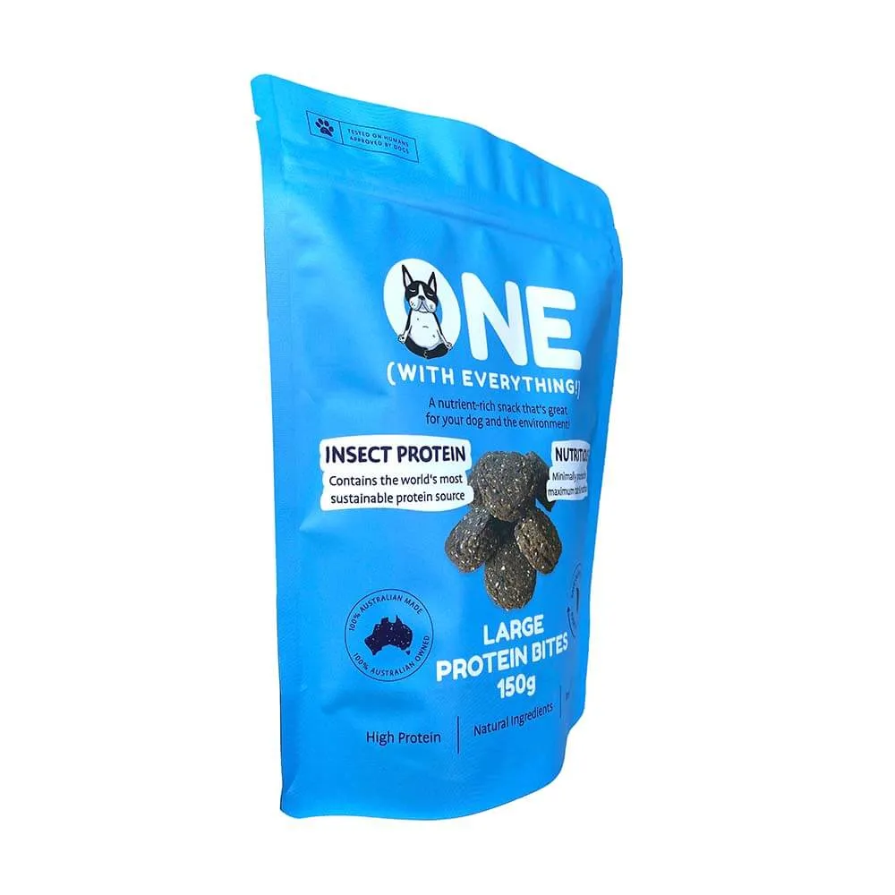 One with Everything Large Protein Bites Dog Treats 150g