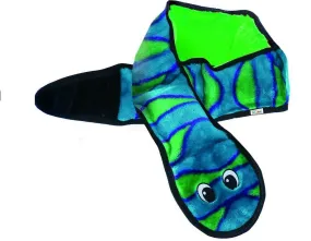 Outward Hound Invincibles Snakes Blue/Green Squeak Dog Toy (Large)