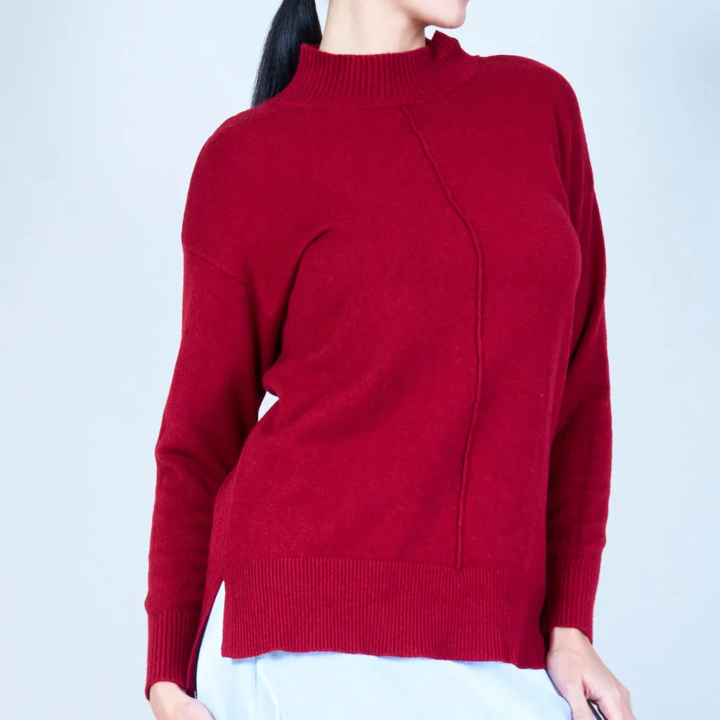 Oversized high-neck sweater wholesale